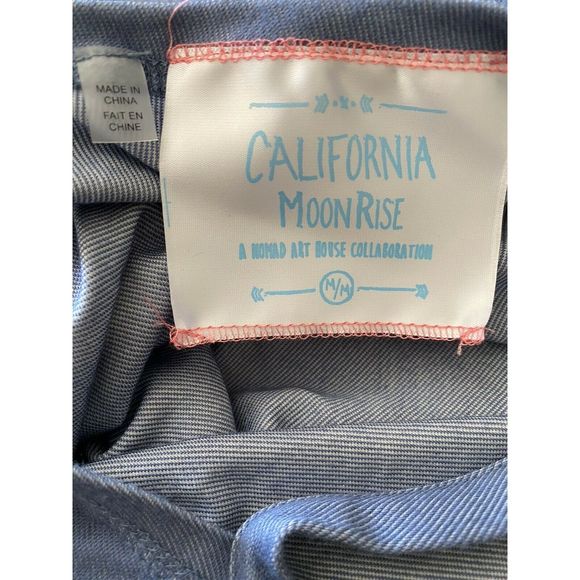 California Moon Rise M Nomad Art House Blue Dress - Picture 4 of 6